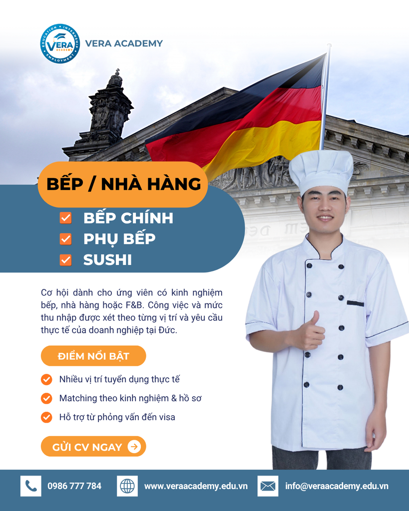 Du học nghề tại Đức ngành nhà hàng khách sạn